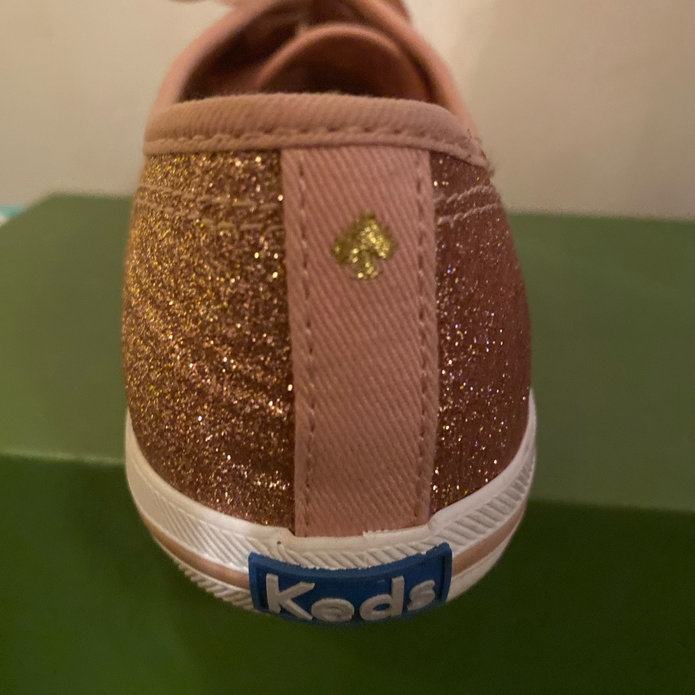 Keds for Kate Spade Rose Gold Glitter Shoes